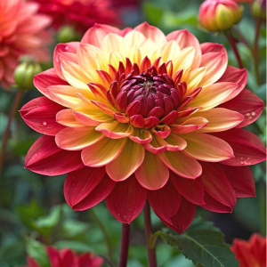 Георгин Оникс Найт купить по цене от 590р. в интернет-магазине «Посадика» с доставкой почтой в в Отрадныйе и по всей России – [изображение №1].